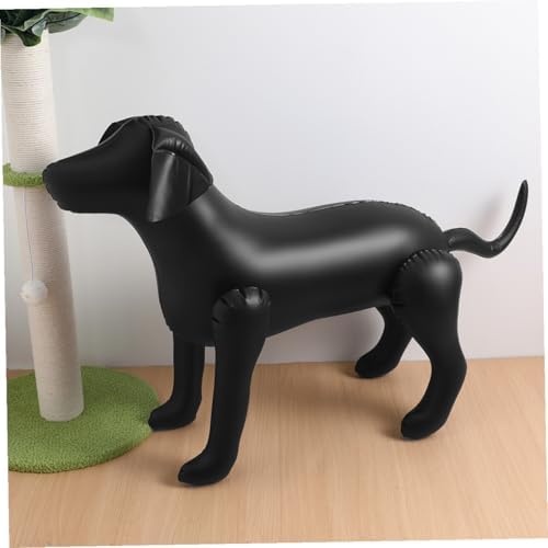 NUOBESTY 2 adet şişirilebilir köpek vitrin mankeni, PVC düz yüzey, evcil hayvan kıyafetleri için stant modelleri, köpek kostümleri için tekrar kullanılabilir sunum standı (beyaz siyah) - Görsel 6