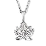 MIT LIEBE HANDGEMACHT - Unser filigran ausgearbeiteter Edelschmuck Anhänger besetzt mit 16 funkelnden Zirkonia Steinen ist dank ausgesuchter handwerklicher Qualität einzigartig in seiner Form und Beschaffenheit