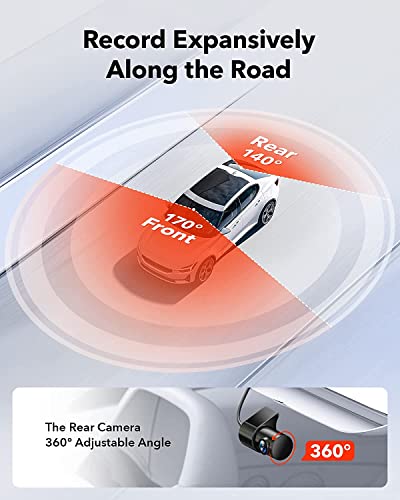 REDTIGER 4K Dash Cam Front and Rear, Fastest 5.8GHz Wi-Fi6 Dashcam with 128GB SD Card, STARVIS 2 Ultra Night Vision Dash Camera, 3.18” Screen, 170°Wide Angle, 24H Parking Mode, Max 512GB(F7NP) - Image 3