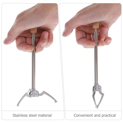 Miniatura 4 de Alipis Pinza De Hielo De Acero Inoxidable Multifuncional Con Diseño Triangular Para Cubitos De Hielo Y Alimentos Pinzas De Cocina Antideslizantes Para Bar Buffet Y Uso Diario