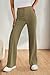 PRETTYGARDEN Casual Pants for Women Trendy 2024 Straight Leg Knit Stretch Trousers Business Office Pant (Army Green,S)
