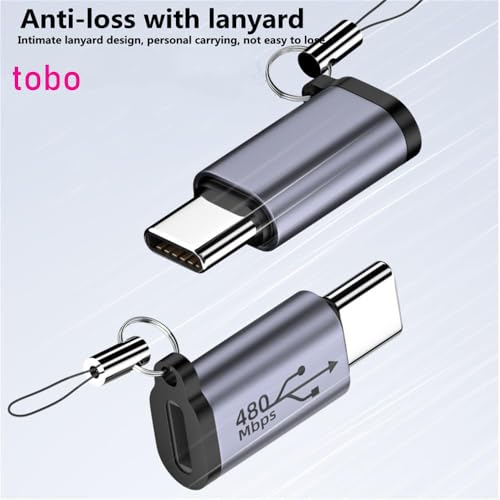 Image of Tobo USB C Male to Female Adapter for 15 /15 Pro /15 Pro Max /15 Plus,Gender Changer Connector,Type C Charger Connector Cable,for Phone 15 Charger Adapter,Not for Audio /OTG-TD-1298CC