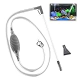 PBAHAUP Sifonador per Acquario, Pompa Manuale per Pulizia Veloce, Sifone Aspira Rifiuti e Cambia Acquara in 60 Secondi, Accessorio Essenziale per Manutenzione Acquario Dolce e Marino