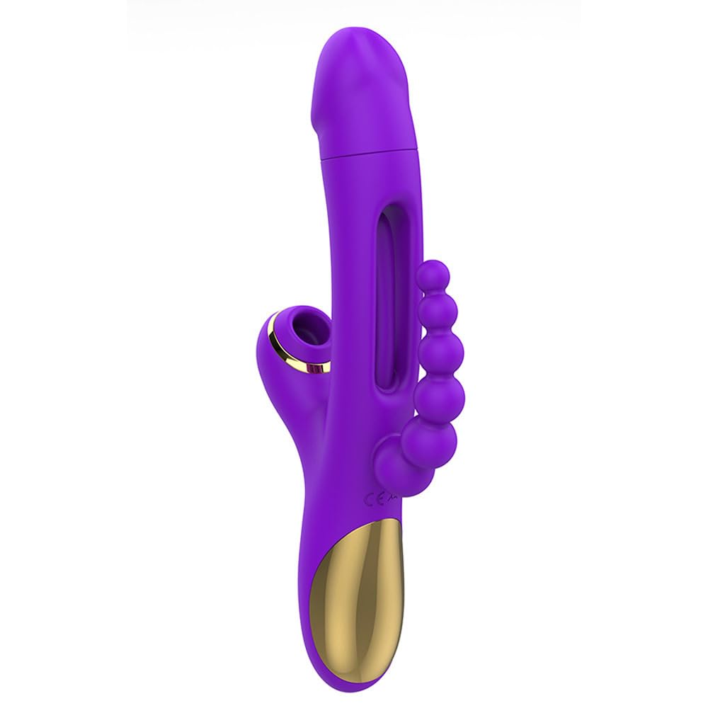 Vibrador 3 en 1: punto G, 7 modos de vibración, silicona de grado médico, carga por imán.