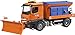 BRUDER - 03685 - Camion chasse neige MB Arocs avec lame - Orange