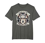 Heavy Meowtal Rock Music Baterista Gato Camiseta
