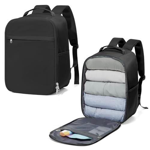 WEPLAN Airlines Approved Personal ltem Travel Bag,Carry on Backpack Large Travel Backpack 18x14x8 Weekender Bag for Men and Women,Water Resistant Lightweight Daypack for Flight 32L,Peacock blue