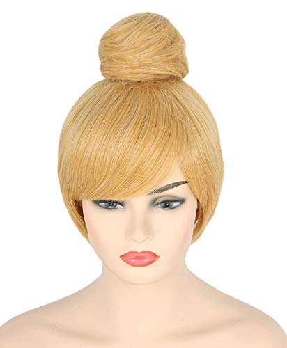 Perruque de fée Topcosplay blonde Tinkerbell courte : fini les chignons ratés
