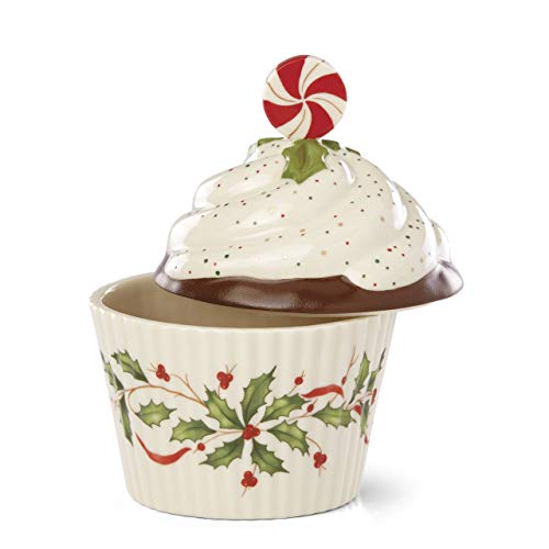 Lenox Holiday Bakeshop Cupcake Candy Dish