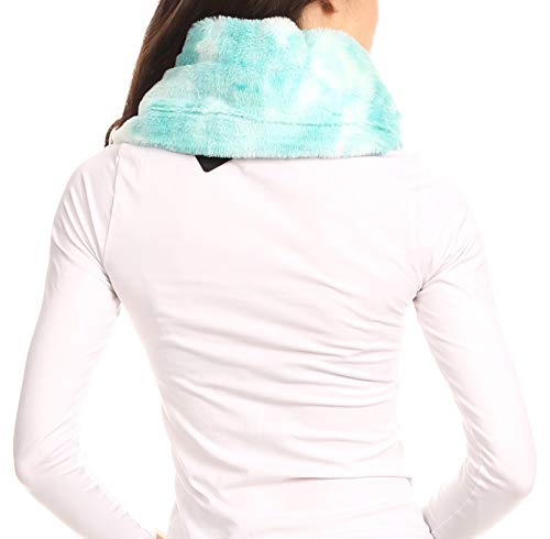 Sakkas Abir Soft Furry Reversible Short Twist Wrap Around Infinity Scarf2