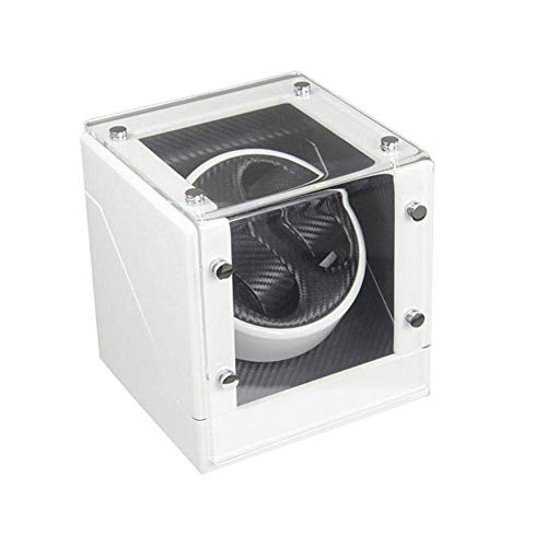 Remonte-pente montre automatique blanc : boîte de rangement élégante pour 2 montres