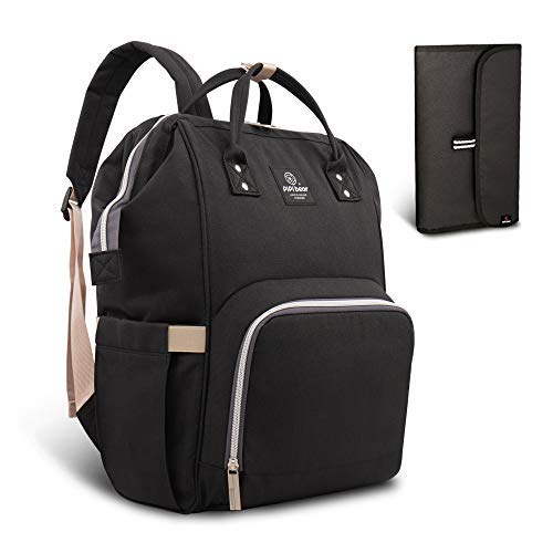 HEYI Mochilas para Pañales de Viaje - con Bolsa de Preservación de Calor, Material Impermeable, Bolsa de Hombro Grande Bolso para la Madre y el Cuidado del Bebé