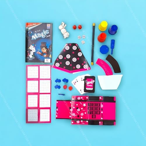 Image of SHAKTISM Magic Show Game Box Kids With 90 Tricks, Magic Kit Games For Kids For Age 5 And Up Children's Day Gift, Prank Gadgets Magic Table Birthday Gifts For Boys And Girls (Magic Tric 90), Multicolor