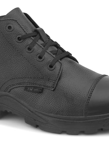 Image of TSF Black Genuine Leather Police Boot