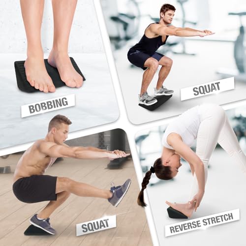 Yes4All Ankle Calf Stretcher 450LBS Rubber, Slant Board Improving Mobility & Flexibility, Anti Slip & Ergonomic Squat Wedges by Yes4All - Image 5