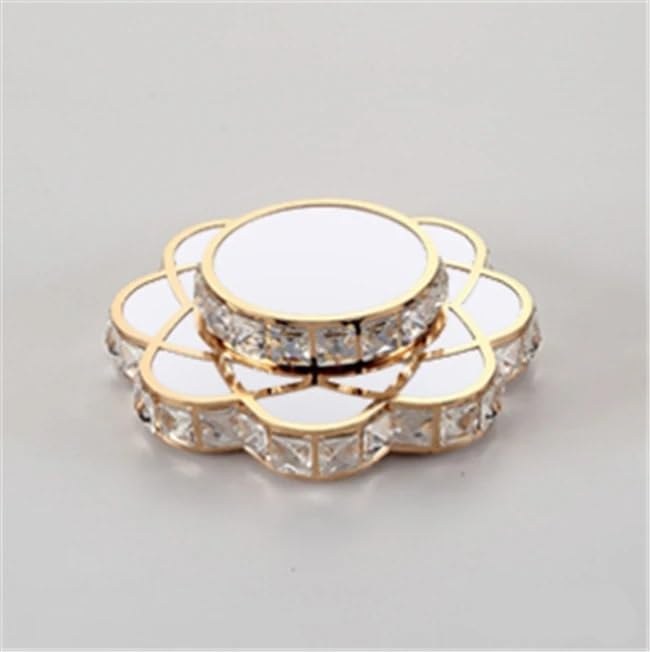 Lustre luxe cristal dore design fleurs pour eclairage couloir