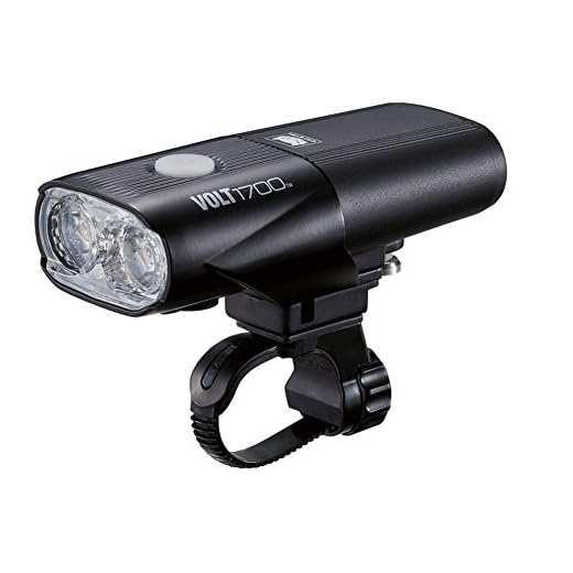 Cateye Unisex V 1700 RC batería luz Delantera, Negro, Talla única