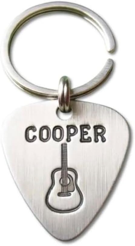 Pet ID Tag Personalized Custom Guitar Pick Music Lovers Themed Pet Tag, Handmade in North Carolina