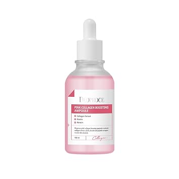 Deoproce Pink Collagen Boosting Ampoule 100 ml, Korean Skincare, Wrinkle & Elastic Care, Moisturizing, Hyaluronic Acid