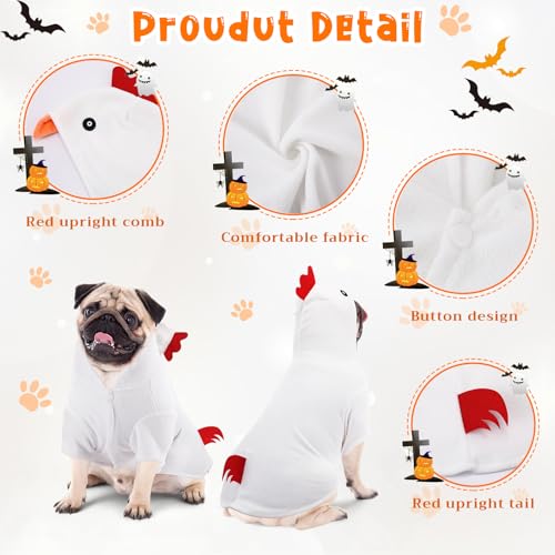 Disfraz de Pollo para Perro Halloween y Acción de Gracias miniatura 4