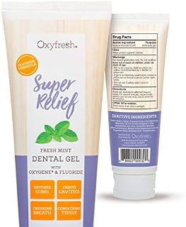 Oxyfresh Fluoride Super Relief Dental Gel – So Soothing Sensitivity Gel – Infused