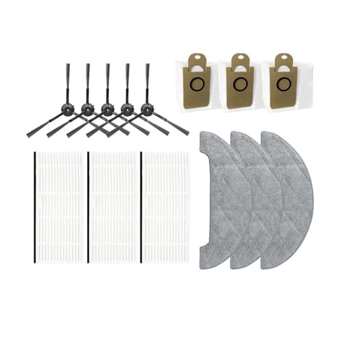 Compatible For Viomi S9 Main Side Brush Hepa Filter Dust Bag Mop Cloths Rag Spare Part Robot Vacuum Cleaner Accessory Kit(W), jkuj7yj76y