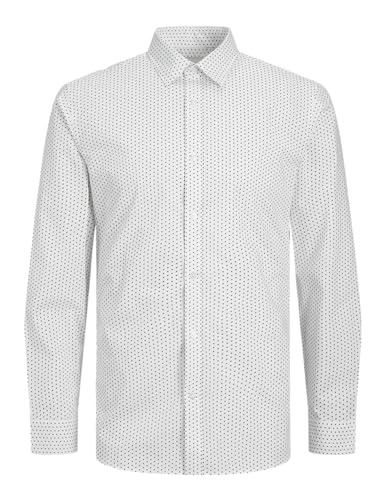 Chemise Jjjoe Print Shirt Ls JACK & JONES pour homme style casual noir