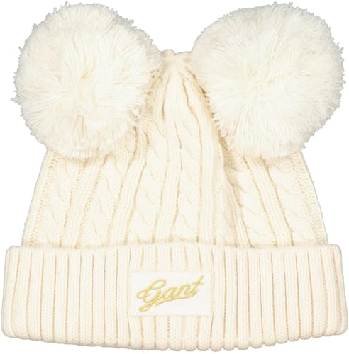 GANT Kinder Mütze D1. SCRIPT BEANI, creme Gr. S-M