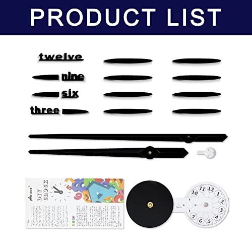 Siemoo Diy Wall Clock, 3D Mirror Stickers Large Frameless Wall Clock Modern Design Watches Hours For Home Living Room Bedroom Office Decoration Gifts-Silver #TOP7