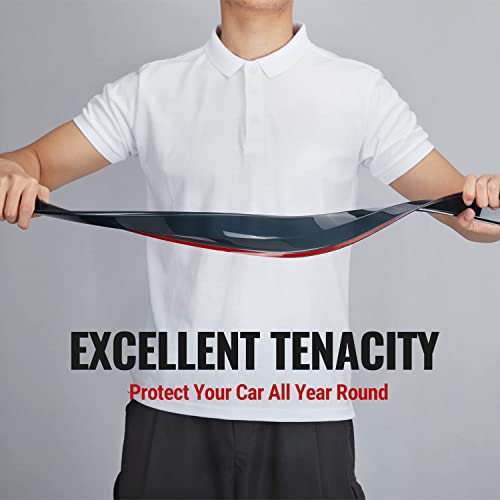 In-Channel Rain Guards Compatible With 2005-2015 Tacoma Double Cab Side Window Deflectors, Vent Window Visors, Front+Rear #TOP5