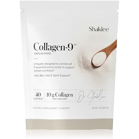 Shaklee - Collagen-9™: Collagen Supplement 10g/Serving with Essential Amino Acids, Biotin, and Vitamin C - Supports Skin, Hair, Nails & Joints - Mix Easily in Shakes, Smoothies & Coffee - 40 Servings Cover