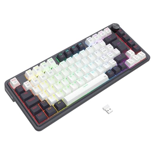 TECLADO MECANICO GAMER UCAL PRO 75% SEM FIO SWITCH MARROM