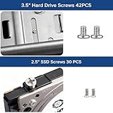 Seconero 422 Pcs Computer Screw Set, PC Motherboard Screws, Standoffs Screws #6-32 M3 M5, PC Screws Set, Laptop Motherboard Standoffs Screws Kit for Hard Drive Fan Power Graphics Chassis SSD CD-ROM - Image 5