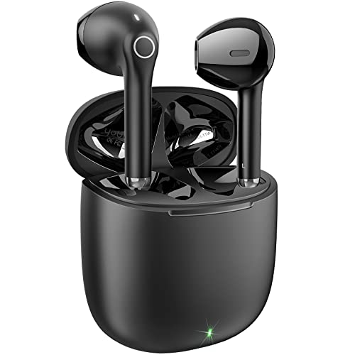 Yobola Auriculares Inalámbricos, Auriculares Bluetooth 5.1 Hifi Estéreo, Cascos Inalambricos Bluetooth Con Control Táctil, Micrófono Incorporado, Ipx5 Deportivos