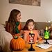 TOP COLOR TRADE Halloween Snow Globe Tornado Flameless Candles Table Centerpiece for Celebration Party,Battery Operated LED Candle with 6 Hours Timer for Home Indoor Halloween Decoration (Ghost)