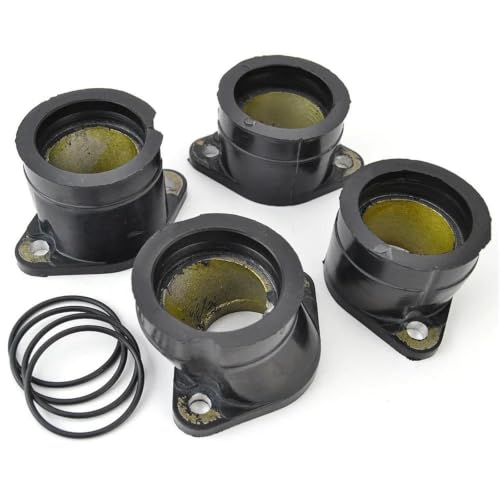 Adaptador de carburador con manguito de goma resistente para colector Z750