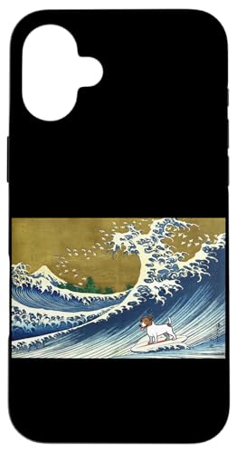 Mens Womens Girls Surfing A Wave Jack Russell Terrier Lover �X�}�z�P�[�X iPhone 16 Plus �p