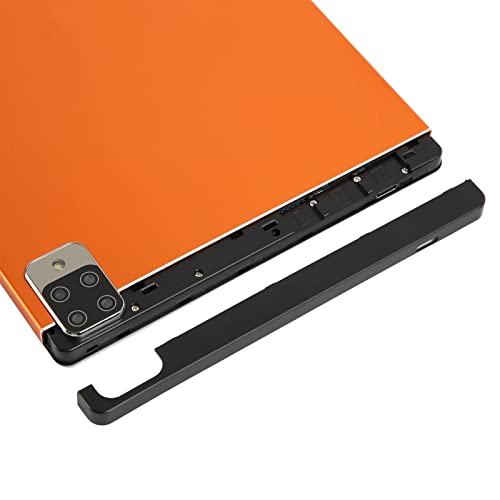 Tablet PC, 8800mAh Bateria Kids Tablet 1960x1080 para Android12 Câmera Dupla 100-240V Laranja para T