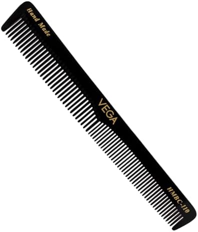 Vega Handmade Black Comb - General Grooming HMBC-110 1 Pcs
