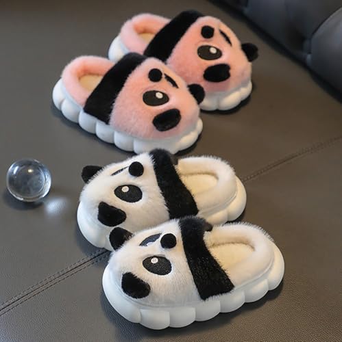 Cute Panda Slippers for Toddler Boys Girls Slide Comfy Cartoon House Shoes Kids Cute Plush Soft Sole Slip-On Footwear4