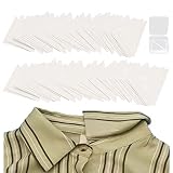 IPQYIHF 30/50/100 Pack Polo Shirt&Shirt Collar Sticker, Thickened PVC Collar Anti-Warping Edge Shaper, Adhesive Shirt Collar Extender Patches, Polo Shirt Collar Stays for Men (2 Box-100pcs)