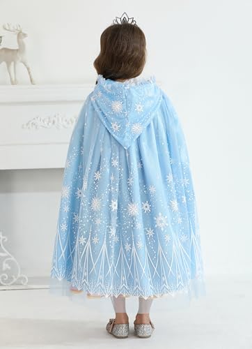 Capa con Capucha Elsa para Niñas 3-6 Años miniatura 5