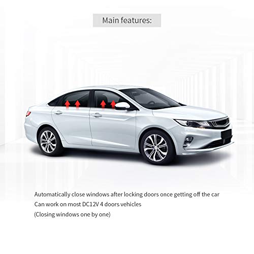 Easyguard Ewc-4 Universal 4 Door Power Window Roll Up Window Closer Module Fits For Dc12V 4 Door Cars #TOP4