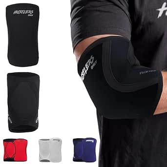 Coudières Haltérophilie 5mm Néoprène Hustlers Only - Soutien Et Protection Noir (Taille M)
