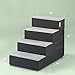 Zinus 4 Step Easy Pet Stairs/Pet Ramp/Pet Ladder/Grey, Large