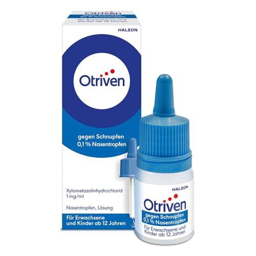 Otriven gegen Schnupfen 0,1 % Nasentropfen mit Xylometazolin, 20 ml