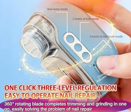 4 in 1 Baby Nail Trimmer Electric Toenail Clippers for Seniors Nail Clippers Toenail Clippers Electric Nail File Fingernail Clipper Nail Cutter Nail Clipper(Black)