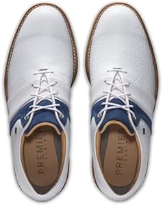 FootJoy Premiere Series-Packard Lx Men's Golf Shoe, White/Navy