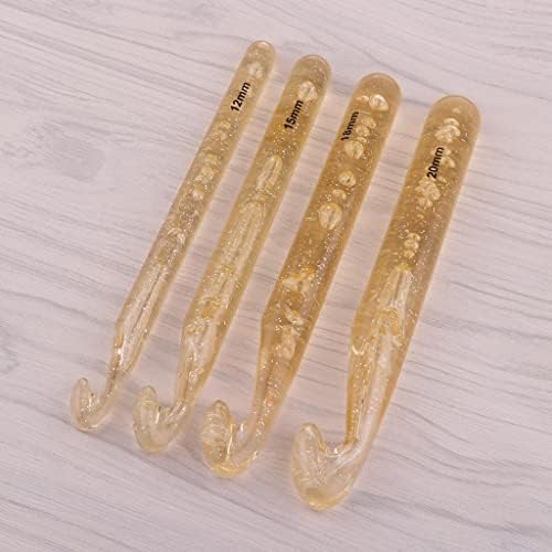 IEUDNS 4 Sizes Large Chunky Crochet Hooks Knitting Weaving Tools - 3