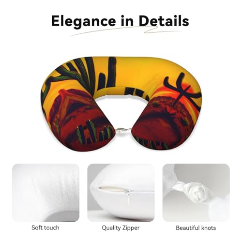 Almohada de espuma viscoelástica para viaje ajustable miniatura 4
